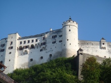 Die Festung Hohensalzburg in Salzburg